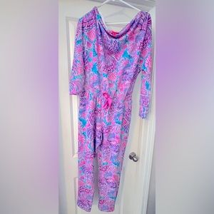 Lilly Pulitzer Sheera Jumpsuit in Shelleidoscope—EUC/EEUC. Size MEDIUM.